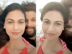 Allu Arjun and Sneha pose for a romantic video in the Maldives