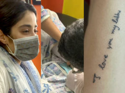 Janhvi Kapoor gets mother late Sridevi’s handwritten note inked on hand