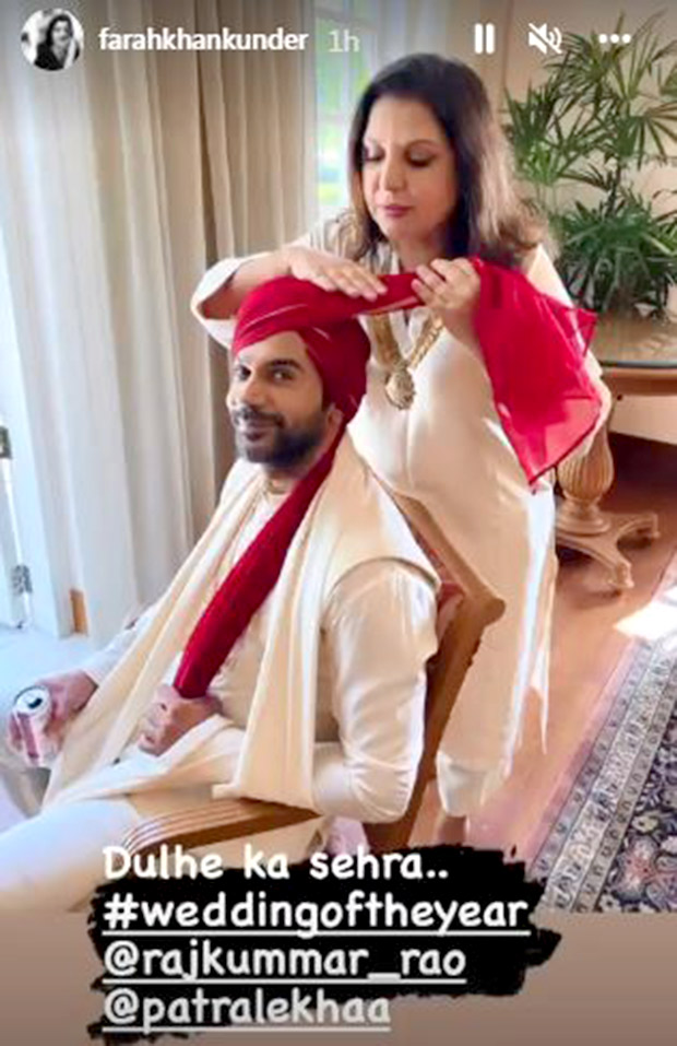 Farah Khan shares pictures from Rajkummar Rao and Patralekhaa's wedding; says it was the most beautiful and emotional wedding
