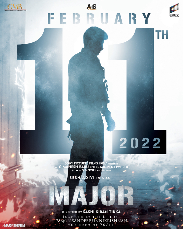 Adivi Sesh starrer Major to release in cinemas on February 11, 2022 Adivi Sesh starrer Major to release in cinemas on February 11, 2022