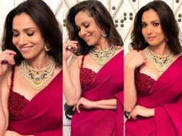 Ankita Lokhande keeps it traditional in pink ruffle saree worth Rs. 25,500