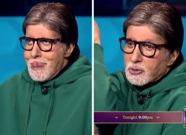 Kaun Banega Crorepati 13 Amitabh Bachchan fails after young contestant challenges him to touch his nose using his tongue, watch hilarious video Kaun Banega Crorepati 13 Amitabh Bachchan fails after young contestant challenges him to touch his nose using his tongue, watch hilarious video