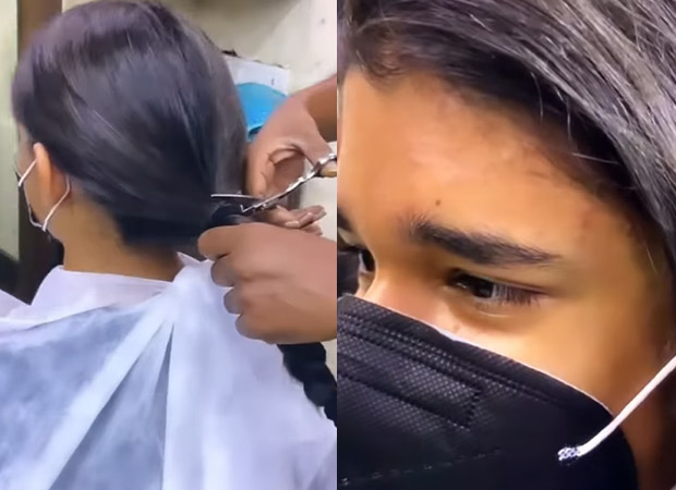 Madhuri Dixit's son Ryan donates hair for cancer patients, watch video