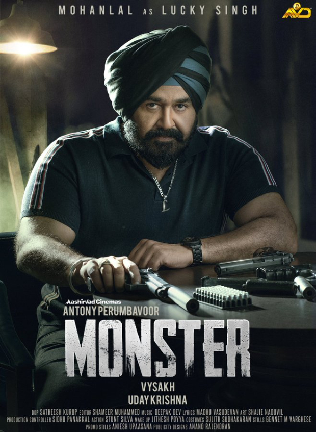 Mohanlal unveils turban-clad avatar in first look of his next film Monster 