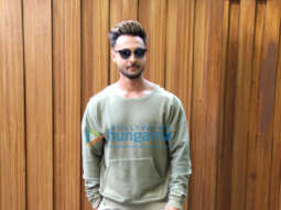 Photos: Aayush Sharma and Mahima Makwana spotted promoting Antim – The Final Truth
