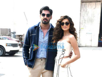 Photos: Ahan Shetty, Tara Sutaria snapped at Mehboob Studios for Tadap promotions