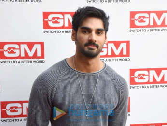 Photos: Ahan Shetty and Tara Sutaria snapped promoting Tadap at the GM Modular store