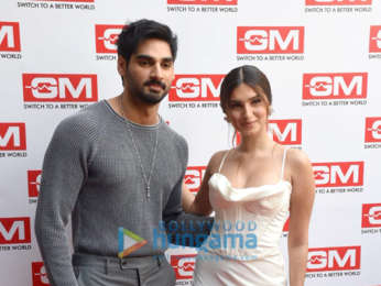 Photos: Ahan Shetty and Tara Sutaria snapped promoting Tadap at the GM Modular store