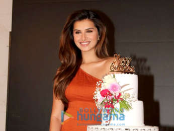 Photos: Ahan Shetty snapped celebrating Tara Sutaria's birthday as they promote the film Tadap at Mehboob Studio
