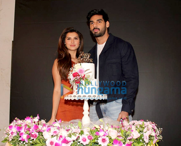 photos ahan shetty snapped celebrating tara sutarias birthday as they promote the film tadap at mehboob studio 5