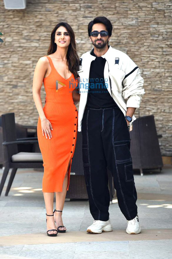 Photos: Ayushmann Khurrana and Vaani Kapoor snapped promoting their film Chandigarh Kare Aashiqui