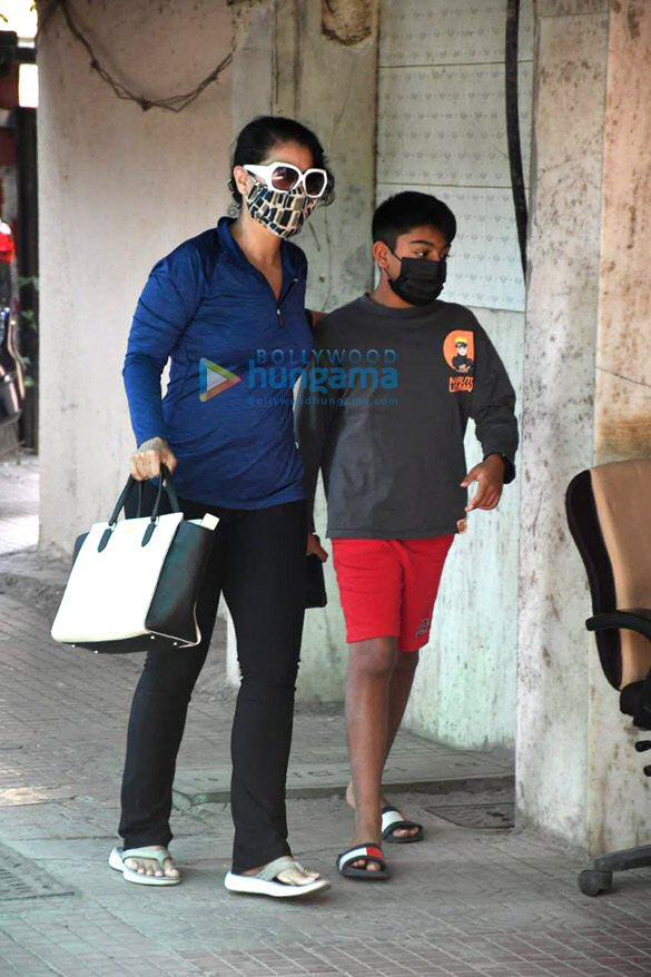 photos kajol snapped with her son at pilates class 4