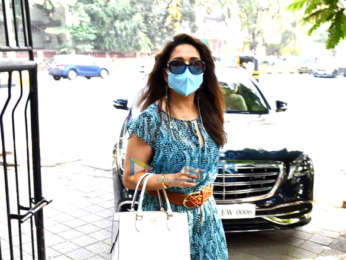 Photos: Madhuri Dixit snapped at kromakay salon in Juhu