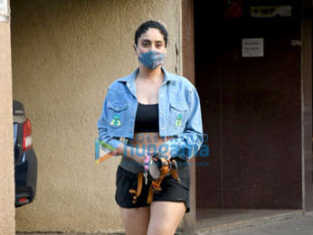 Photos: Neha Bhasin spotted in the city with her dog