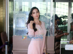 Photos: Nora Fatehi and Kriti Sanon snapped at the airport
