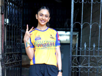 Photos: Rakul Preet Singh spotted for the photoshoot of Tennis Premier League in Andheri