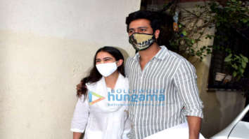 Photos: Vicky Kaushal and Sara Ali Khan snapped in Juhu