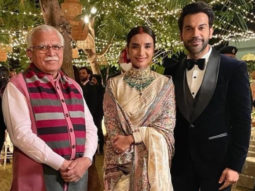 Haryana Chief Minister Manohar Lal Khattar graces Rajkummar Rao and Patralekhaa’s wedding reception