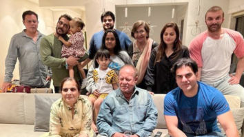 Salman Khan holds niece Ayat, poses with Helen, Salma Khan and others at Salim Khan’s birthday party; see photo