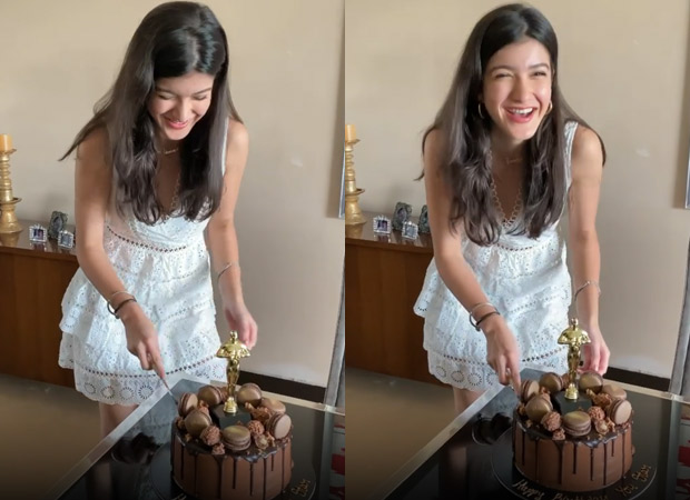 Sanjay Kapoor shares a video of Shanaya Kapoor as she giggles while cutting her Oscar themed birthday cake, watch Sanjay Kapoor shares a video of Shanaya Kapoor as she giggles while cutting her Oscar themed birthday cake, watch