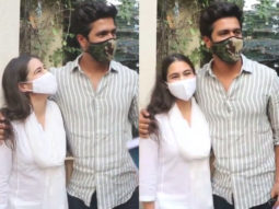 Sara Ali Khan giggles as paparazzi ask Vicky Kaushal about wedding with Katrina Kaif, watch video