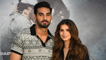 Spotted: Ahan Shetty and Tara Sutaria at Mahboob studio promoting Tadap