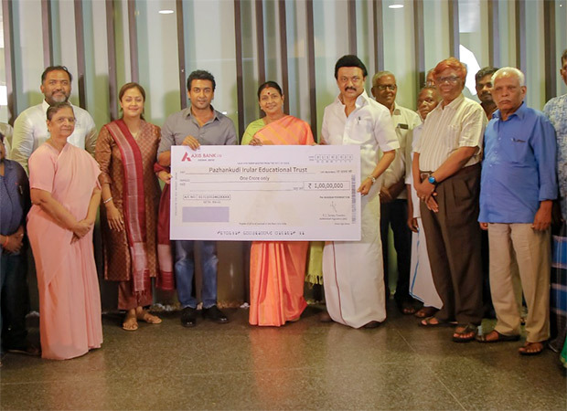 Suriya and Jyotika donate Rs. 1 crore towards the welfare of the Irula tribe ahead of the release of Jai Bhim
