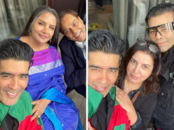 Manish Malhotra posts a selfie with his ‘favourites’ Dharmendra, Shabana Azmi, Farah Khan, and Karan Johar on the sets of Rocky Aur Rani Ki Prem Kahani