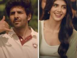 Kartik Aaryan and Sanjana Sanghi get flirty at a cricket stadium in latest ad; watch