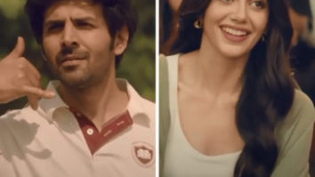 Kartik Aaryan and Sanjana Sanghi get flirty at a cricket stadium in latest ad; watch