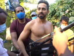Ayushmann Khurrana carried a heavy camera rig on his bare body for the song ‘Kheench Te Nach’ from Chandigarh Kare Aashiqui