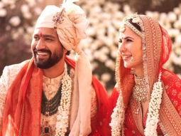 Katrina Kaif-Vicky Kaushal share their joy with the paparazzi outside the wedding venue in Rajasthan
