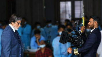 Ajay Devgn shares candid picture with Amitabh Bachchan from the sets of Runway 34