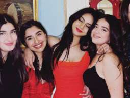 Ajay Devgn’s daughter Nysa Devgn attends a party with friends in a stunning red outfit, shares photos