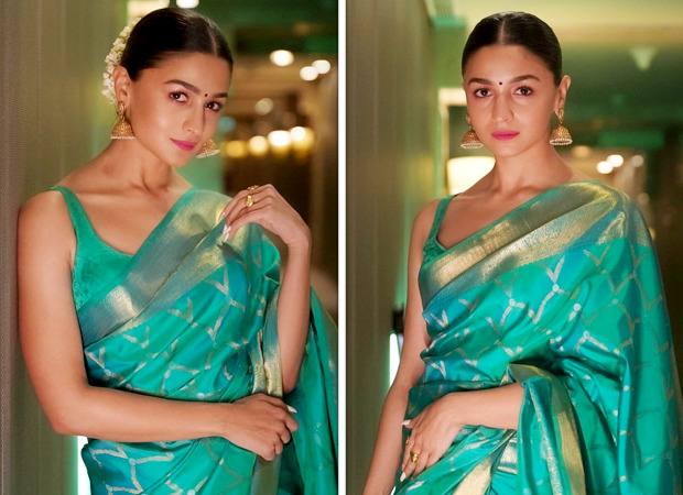 Alia Bhatt is elegance personified in sea-green Kanjeevaram saree ...