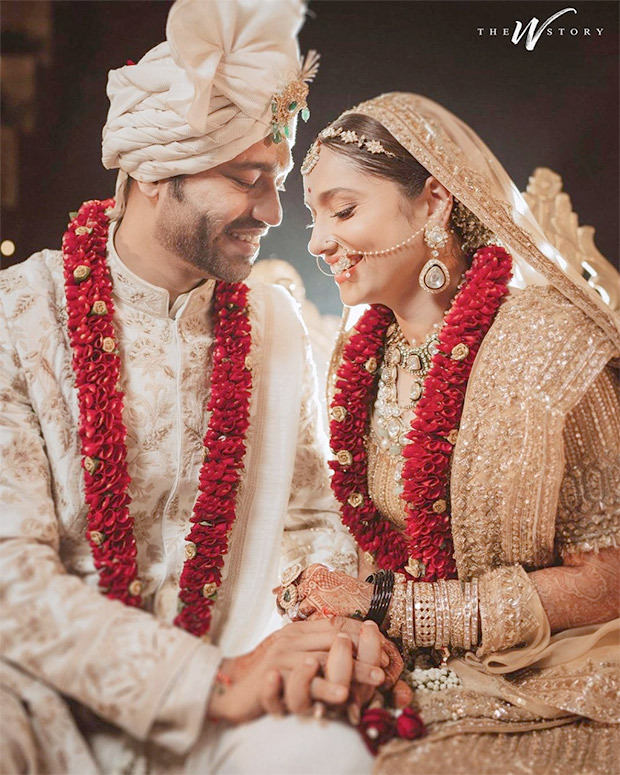 Ankita Lokhande shares ethereal pictures from wedding with Vicky Jain; bride and groom donned Manish Malhotra outfits 