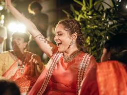 Ankita Lokhande shares stills from her Mehendi ceremony; executes elegance in a peach three-piece suit
