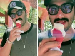 Arjun Kapoor enjoys ice cream in a video from the Maldives, Malaika Arora cutely wipes it off his nose. Watch