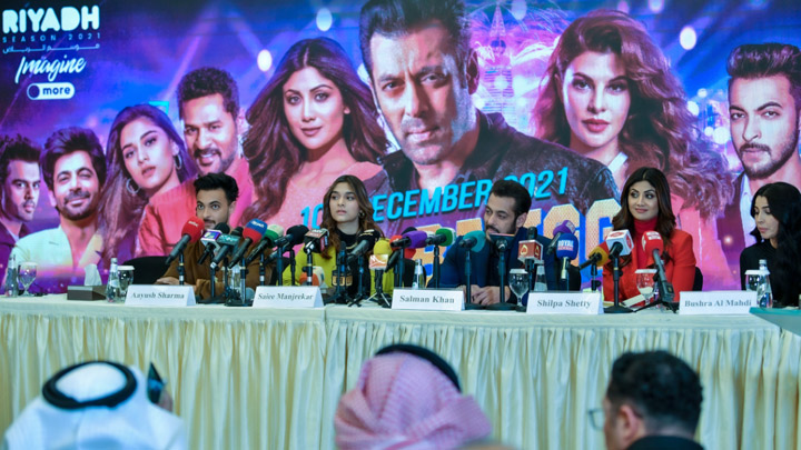 Da-bangg reloaded press conference – Salman Khan’s witty responses | Shilpa Shetty | Saiee Manjrekar