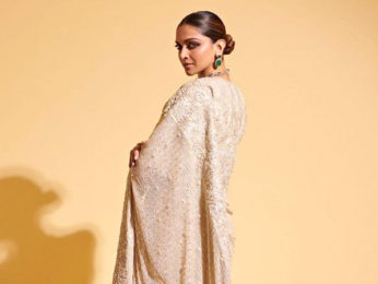 Deepika Padukone looks absolutely stunning in an ivory embroidered saree Deepika Padukone looks absolutely stunning in an ivory embroidered saree