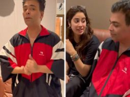 Farah Khan pokes fun at Karan Johar for ‘wearing a parachute’; Janhvi Kapoor refuses to comment on his look, watch video