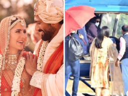 Katrina Kaif-Vicky Kaushal snapped leaving for Jaipur airport in a helicopter from Sawai Madhopur
