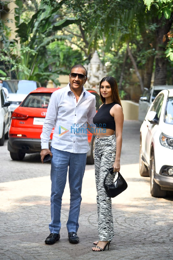 photos ahan shetty tara sutaria and milan luthria snapped at prime beach apartments juhu to celebrate tadap success 3