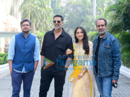 Photos: Akshay Kumar, Sara Ali Khan, Aanand L Rai promote Atrangi Re in Delhi