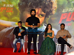 Photos: Allu Arjun and Rashmika Mandanna at the press conference for Pushpa in Mumbai