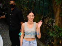 Photos: Ananya Panday spotted at a dubbing studio in Bandra