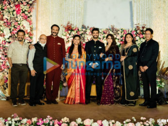 Photos: Celebs grace Milind Gunaji's son Abhishek Gunaji and Radha Patil's wedding in Mumbai