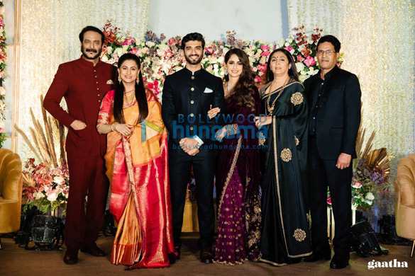 photos celebs grace milind gunajis son abhishek gunaji and radha patils wedding in mumbai 7