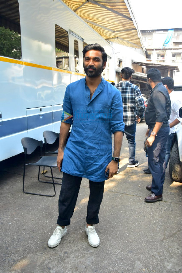 Photos: Dhanush spotted at Filmistan studio