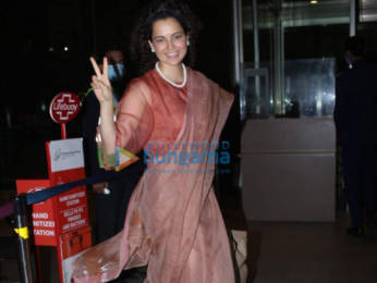 Photos: Kangana Ranaut and Atlee Kumar snapped at the airport